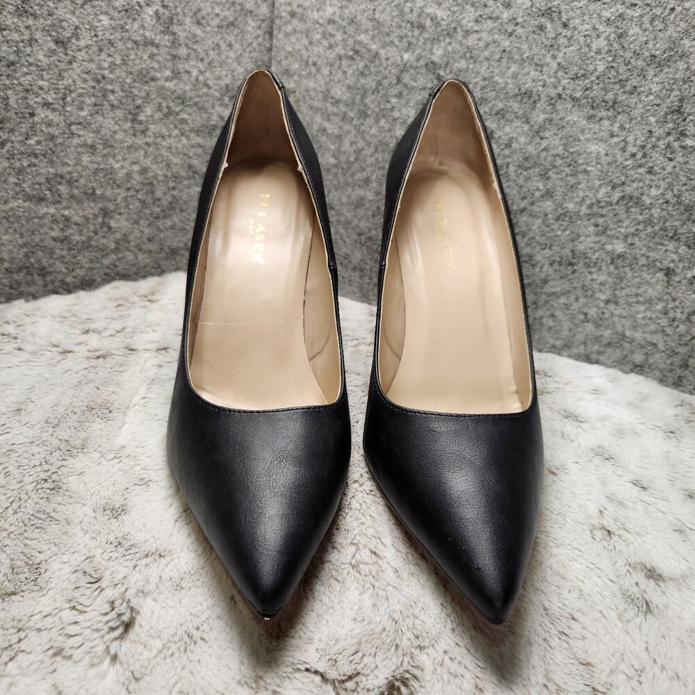 Pleaser USA Classique 20 Matte Black Vegan Leather Heels Pumps - 11 (Used) - Picture 3 of 8